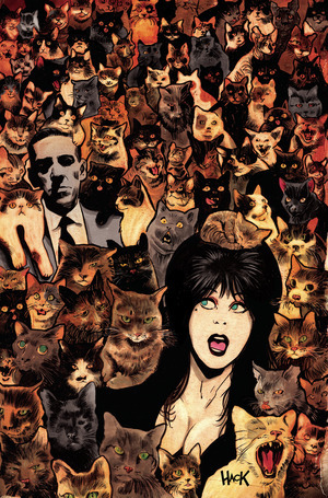 [Elvira Meets H.P. Lovecraft #4 (Cover F - Robert Hack Full Art Incentive)]