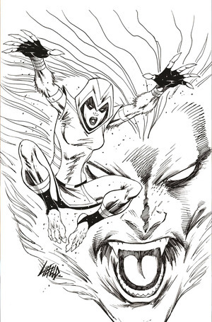 [Thundercats (series 3) #4 (Cover ZD - Rob Liefeld B&W Full Art Incentive)]