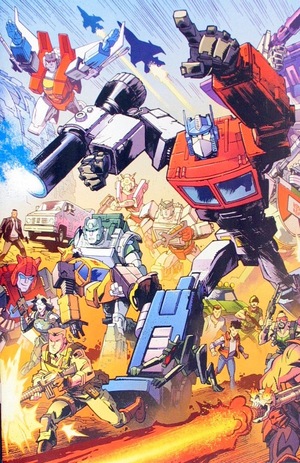 [Transformers (series 4) #9 (Cover F - Jason Howard Connecting Energon Universe Anniversary Variant)]