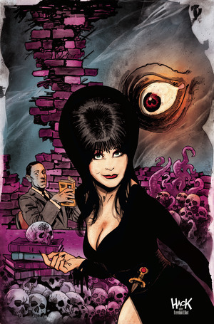 [Elvira Meets H.P. Lovecraft #5 (Cover F - Robert Hack Full Art Incentive)]