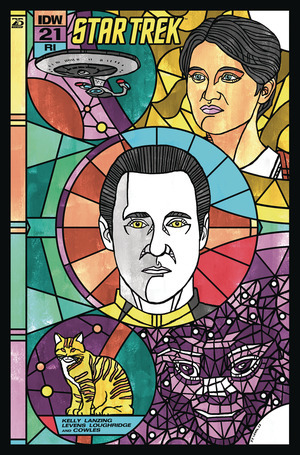 [Star Trek (series 6) #21 (Cover C - J.J. Lendl Stained Glass Connecting Incentive)]