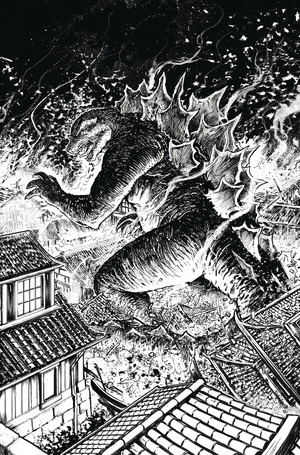 [Godzilla: Here There Be Dragons II: Sons of Giants #1 (Cover C - Gavin Smith B&W Full Art Incentive)]