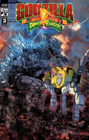 [Godzilla Vs. The Mighty Morphin Power Rangers (series 2) #3 (Cover B - Alex Sanchez)]