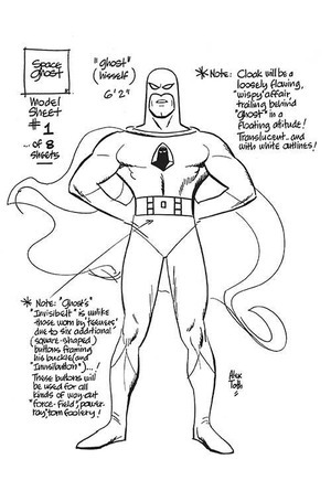 [Space Ghost (series 2) #3 (Cover T - Alex Toth Model Sheet Full Art)]