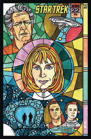 [Star Trek (series 6) #22 (Cover C - J.J. Lendl Stained Glass Connecting Incentive)]