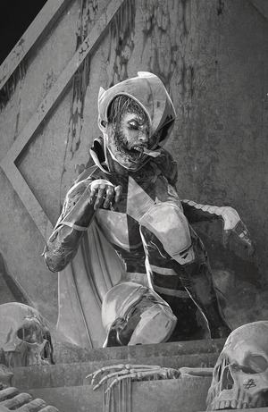 [Mighty Morphin Power Rangers #122 (Cover E - Bjorn Barends Dark Grid B&W Full Art Incentive)]