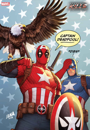 [Captain America (series 10) No. 11 (Cover C - David Nakayama Deadpool Kills the Marvel Universe Variant)]