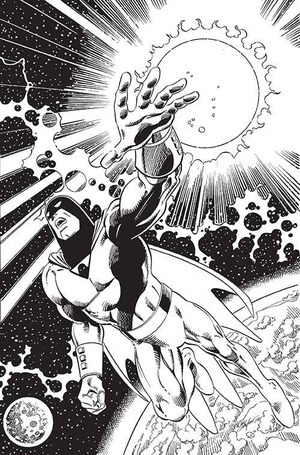 [Space Ghost (series 2) #4 (Cover Q - Bob Layton B&W Full Art Incentive)]