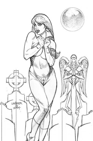 [Vampirella: Dark Reflections #3 (Cover K - Joseph Michael Linsner Full Art Line Art Incentive)]