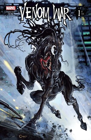 [Venom War No. 1 (1st printing, Cover I - Clayton Crain Venom Horse Variant)]