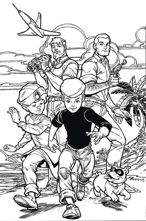 [Jonny Quest #1 (Cover T - Chad Hardin Full Art Line Art Incentive)]