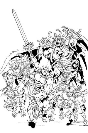 [Thundercats (series 3) #7 (Cover ZA - Ken Haeser B&W Full Art Incentive)]