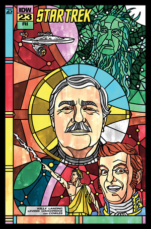 [Star Trek (series 6) #23 (Cover C - J.J. Lendl Stained Glass Connecting Incentive)]