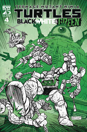 [Teenage Mutant Ninja Turtles: Black, White, & Green #4 (Cover C - Kevin Anthony Catalan Foil Incentive)]