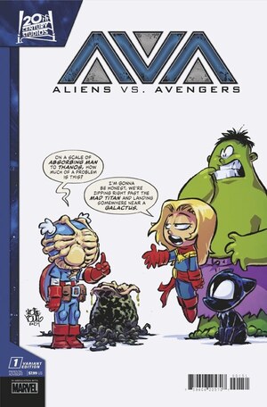 [Aliens vs. Avengers No. 1 (1st printing, Cover E - Skottie Young)]