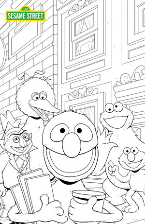 [Sesame Street #1 (Cover C - Austin Baechle Coloring Book Sketch Variant)]