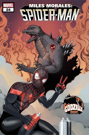 [Miles Morales: Spider-Man (series 2) No. 24 (Cover B - Romy Jones Godzilla Variant)]