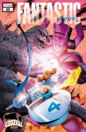 [Fantastic Four (series 7) No. 25 (Cover C - Greg Land Godzilla Variant)]