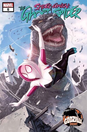 [Spider-Gwen: Ghost-Spider (series 2) No. 5 (Cover B - InHyuk Lee Godzilla Variant)]