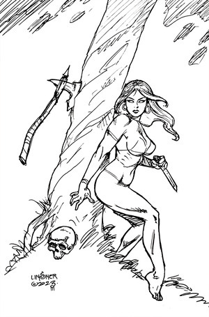 [Fire and Ice #3 (Cover H - Joseph Michael Linsner Full Art Line Art Incentive)]