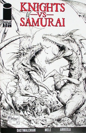 [Knights vs. Samurai #1 (Cover C - Todd McFarlane B&W)]