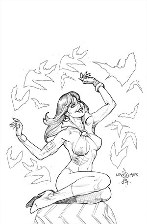 [Vampirella: Dark Reflections #5 (Cover K - Joseph Michael Linsner Full Art Line Art Incentive)]