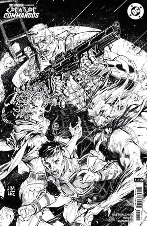 [DC Horror Presents: Creature Commandos 1 (Cover D - Jim Lee Black & White Incentive)]