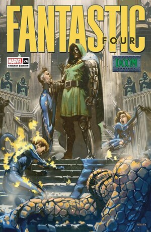 [Fantastic Four (series 7) No. 26 (Cover B - Ben Harvey Doctor Doom Variant)]