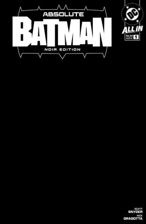 [Absolute Batman - Noir Edition 1 (Cover B - Black Blank)]