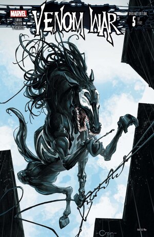 [Venom War No. 5 (Cover F - Clayton Crain Venom Horse)]