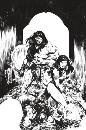 [Conan the Barbarian (series 5) #17 (Cover G - Roberto De La Torre B&W Full Art)]