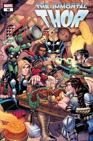 [Immortal Thor No. 18 (Cover D - Nick Bradshaw Winter Holiday Variant)]