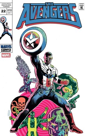 [Avengers (series 8) No. 22 (Cover B - Michael Walsh Captain America Sam Wilson Homage)]