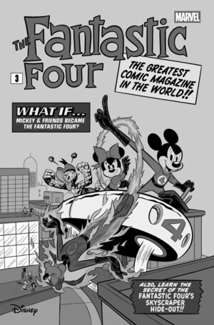 [Fantastic Four (series 7) No. 28 (Cover J - Francesco D'Ippolito Disney What If...? B&W Incentive)]