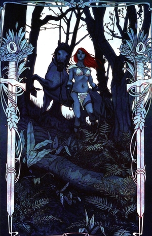 [Red Sonja (series 10) #18 (Cover Q - Jenny Frison Full Art Modern Icon Incentive)]