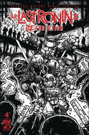 [TMNT: The Last Ronin II: Re-Evolution #4 (Cover G - Kevin Eastman B&W Incentive)]