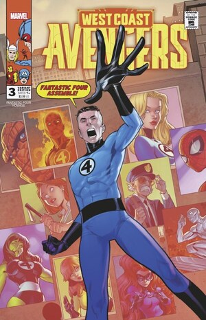 [West Coast Avengers (series 4) No. 3 (Cover D - Paco Medina Fantastic Four Homage)]