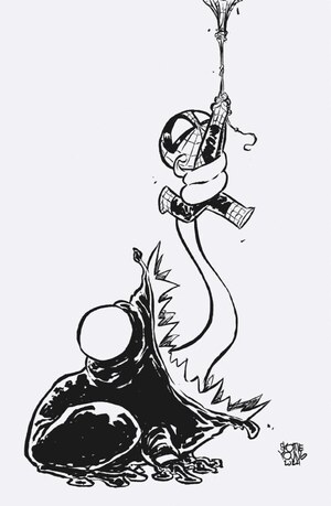 [Amazing Spider-Man (series 6) No. 67 (Cover K - Skottie Young 8 Deaths of Spider-Man B&W Full Art Incentive)]