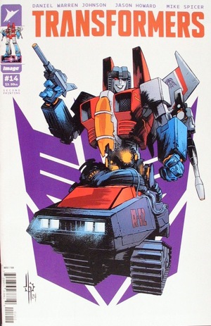 [Transformers (series 4) #14 (2nd printing, Cover A - Jason Howard Decepticon)]