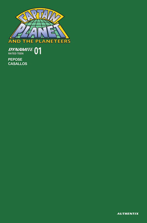 [Captain Planet #1 (Cover U - Green Blank Authentix)]