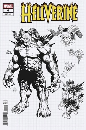 [Hellverine (series 2) No. 6 (Cover J - Raffaele Ienco Character Design Icentive)]