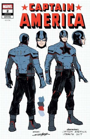 [Captain America (series 11) No. 2 (1st printing, Cover J - Valerio Schiti Character Design Incentive)]