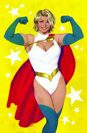 [POWER GIRL #19 CVR B DAVID TALASKI CARD STOCK VAR]