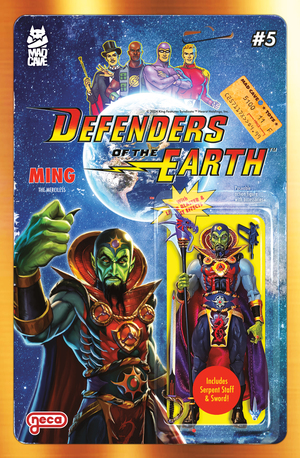 [DEFENDERS OF THE EARTH #5 (OF 8) CVR B DJORDJE DJOKOVIC ACTION FIGURE VAR]