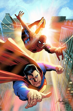 [DC MARVEL SUPERMAN SPIDER-MAN #1 (ONE SHOT) CVR C RAFAEL ALBUQUERQUE CARD STOCK VAR]