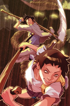 [GOTHAM ACADEMY FIRST YEAR #6 (OF 6) CVR B KARL KERSCHL CARD STOCK VAR]