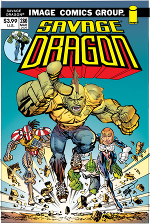 [SAVAGE DRAGON #280 CVR B ERIK LARSEN 70S TRADE DRESS VAR]