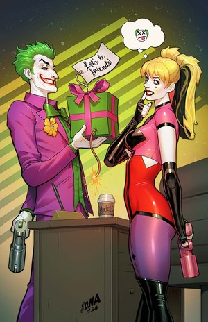 [HARLEY QUINN #50 CVR D DAVID NAKAYAMA APRIL FOOLS CARD STOCK VAR]