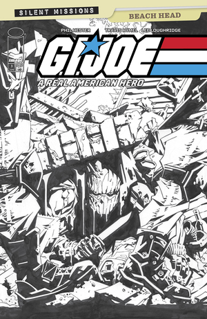 [GI JOE A REAL AMERICAN HERO BEACH HEAD #1 (ONE SHOT) CVR C INC 1:10 PHIL HESTER B&W VAR]