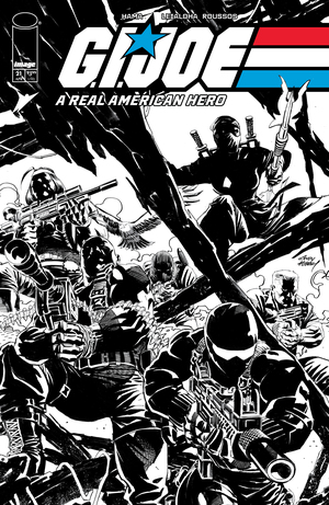 [GI JOE A REAL AMERICAN HERO SILENT MISSIONS EDITION #21 CVR C INC 1:10 ANDY KUBERT B&W VAR]